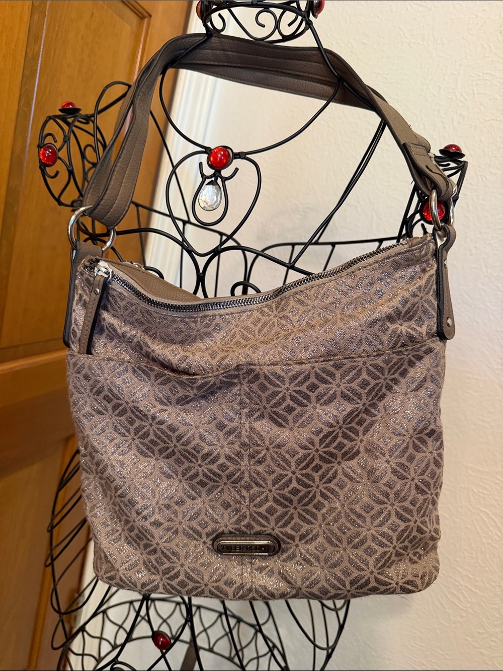 🎇🎇🎇BOGOHO🎇🎇🎇Tyler Rodan Taupe Textured Shoulder Bag - Women Bags